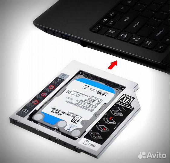 Адаптер для подключения жесткого диска в ноутбук