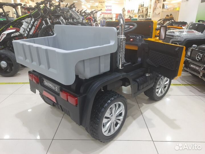 Детский электромобиль truck желтый