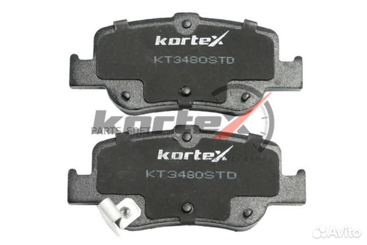 Kortex KT3480STD Колодки тормозные toyota corolla
