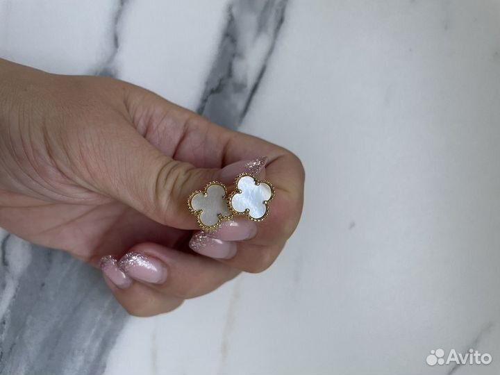 Серьги van cleef