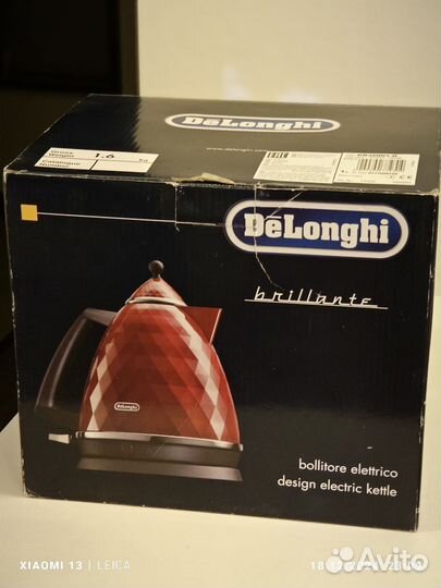 Чайник электрический новый Delonghi