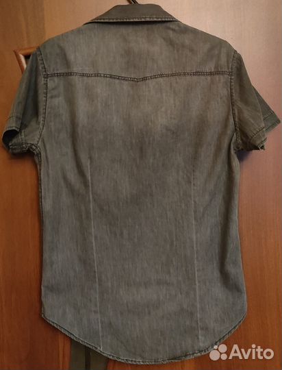 Джинсовая рубашка S
