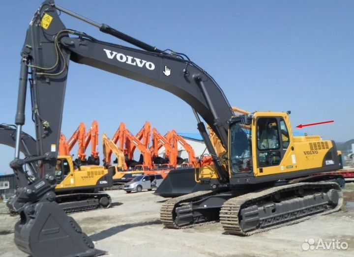 Стекло заднее на экскаватор Volvo EC 290