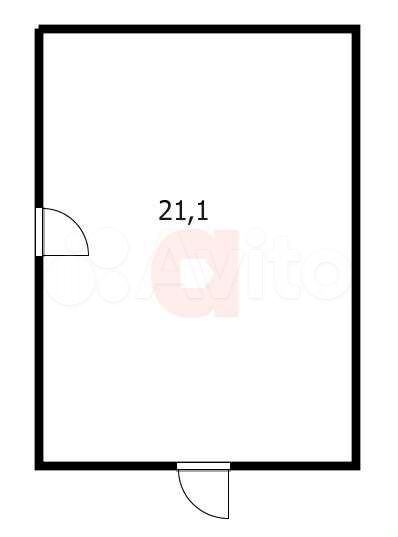 Свободного назначения, 21.2 м²