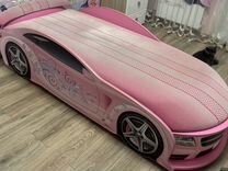 Детская кровать розовая