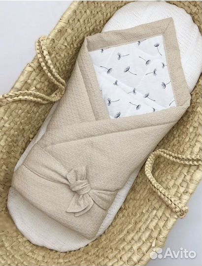 Одеяло детское на выписку, весна,осень