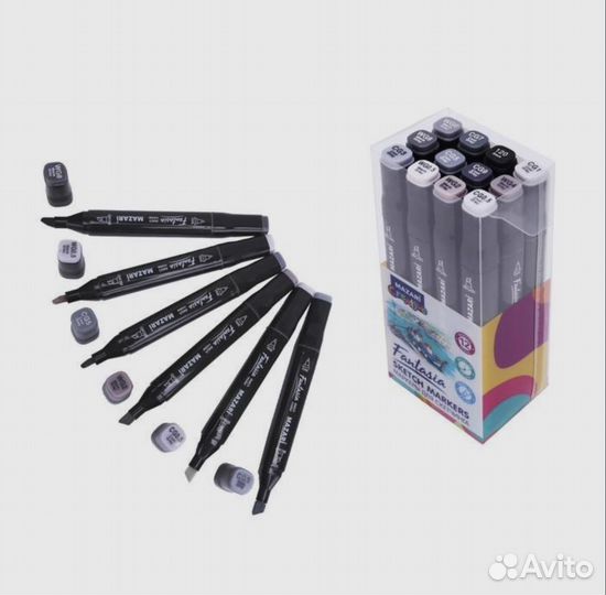 Набор 12 скетч маркеров