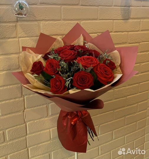 Букет красных роз