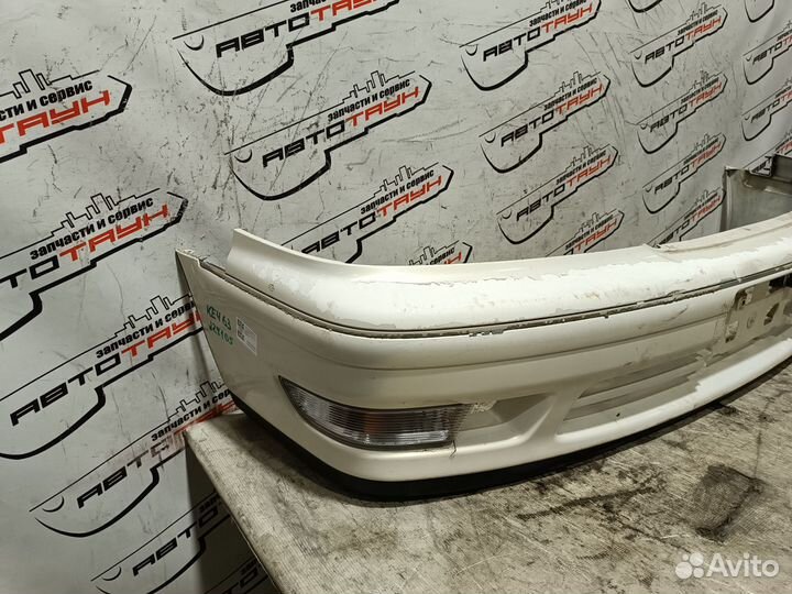 Бампер toyota mark II GX100 GX105 JZX100 JZX101 JZX105 LX100 5211922880A1 1 модель передний белый, 0