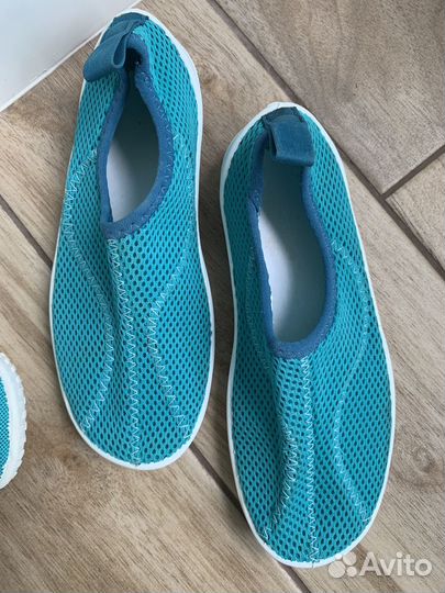 Аквашузы детские, коралловые тапочки decathlon