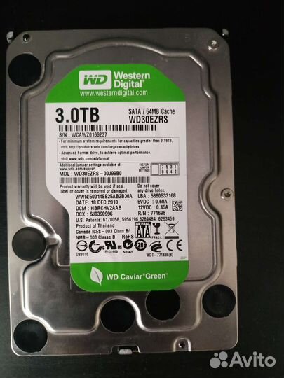 Жесткий диск 3тB