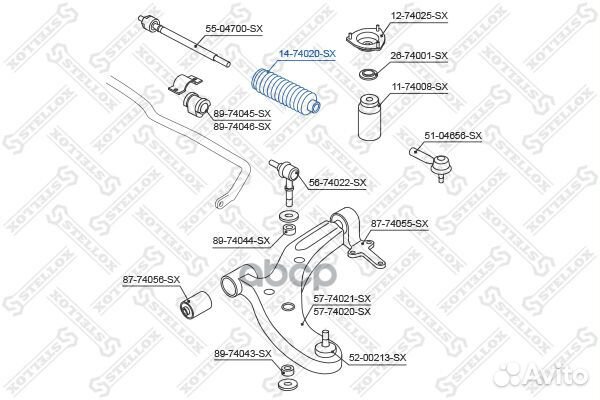 Пыльник рулевой рейки Nissan Almera N16 00 14