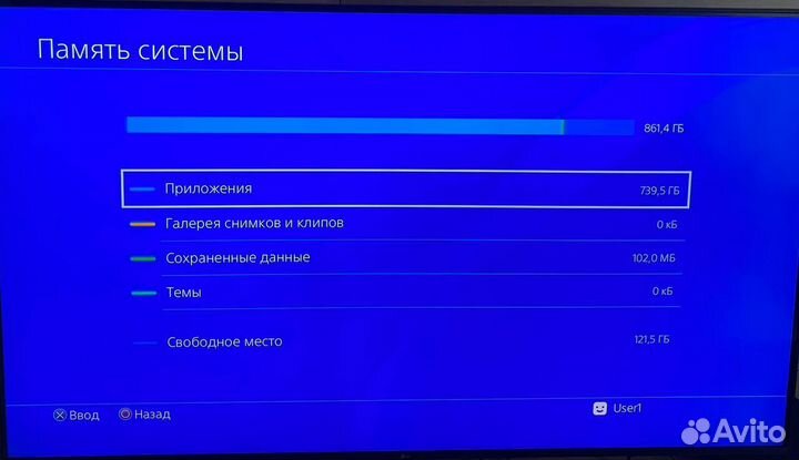 Прошитая PS4 Slim 1 терабайт + любые игры