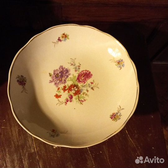 Ваза на ножке фарфор СССР