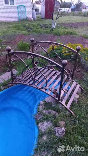 Кованный мостик для сада /украшение дачи