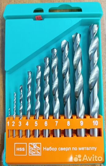 Набор сверл по металлу Sturm 10 шт