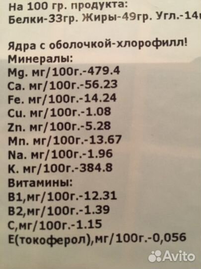 Ядра конопли (очищенные)