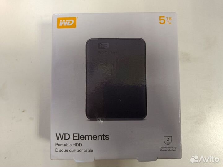 Внешний HDD WD Elements Portable 5Т