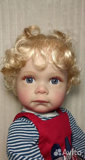 Кукла реборн 55 см, силиконовая