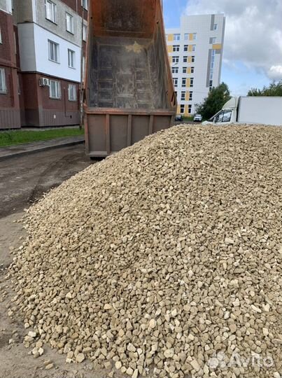 Щебень жигулевский, известняковый местный