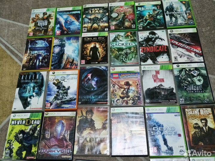 Игровая приставка xbox 360 с дисками