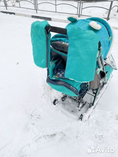 Коляска санки ника