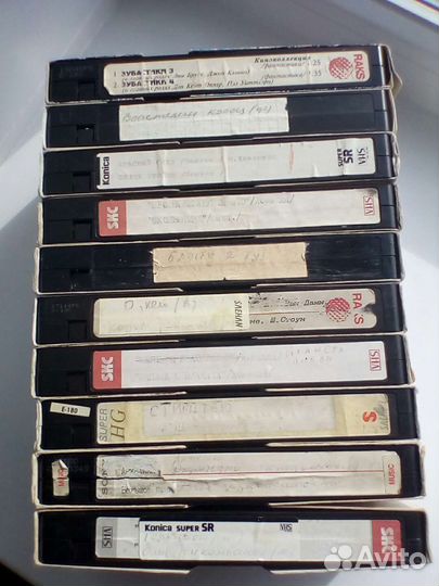 Видеокассеты б/у. VHS