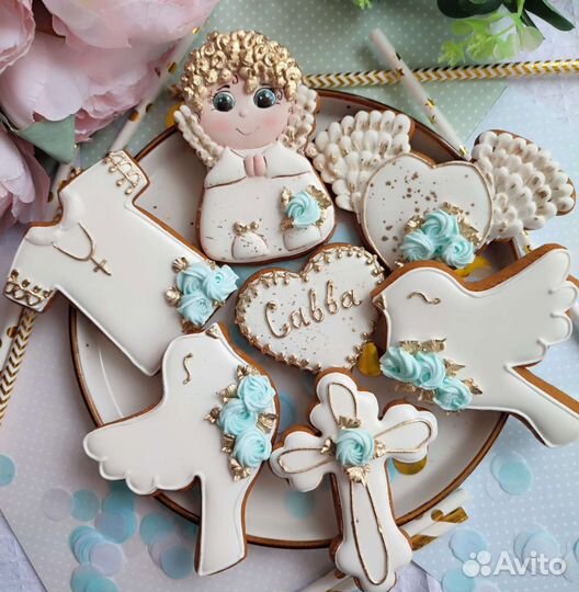 Имбирные пряники Топперы на торт