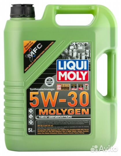 Масло моторное Molygen New Generation 5W-30 SP