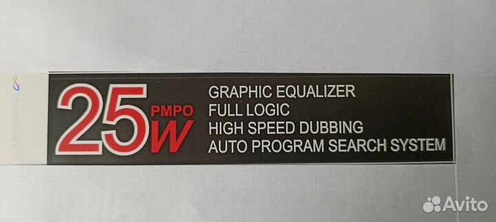 Наклейки на магнитофон sharp QT-94,95