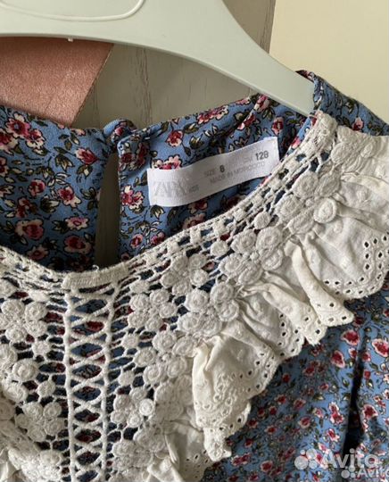 Платье для девочки zara 128 и шорты mayoral 128