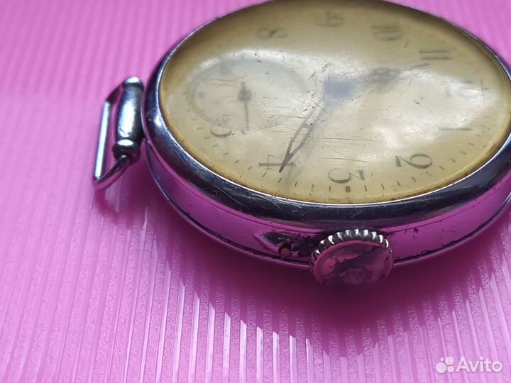 Часы Наручные Старинные 46.3 мм,Швейцария 1910-х г