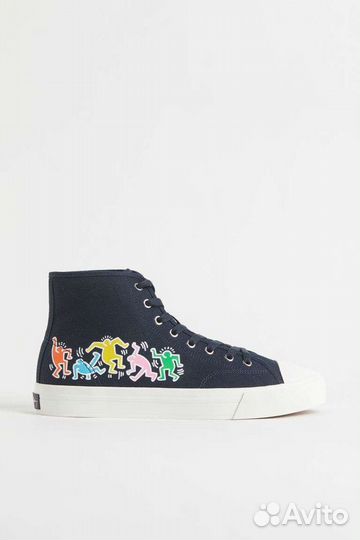 Кеды высокие H&M keith haring оригинал