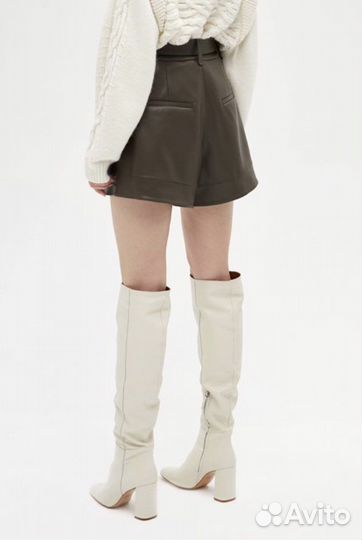 Шорты из экокожи