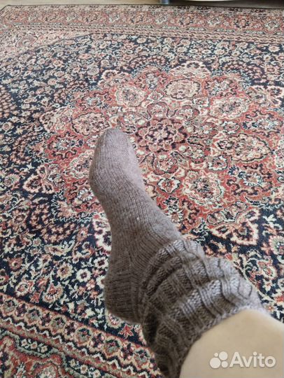 Носки ручной вязки шерстяные