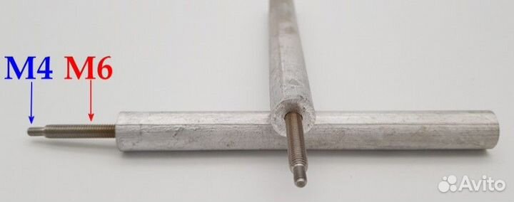 Магниевый анод D16 L150 M4x7/M6x30 AM460 зам. 6515