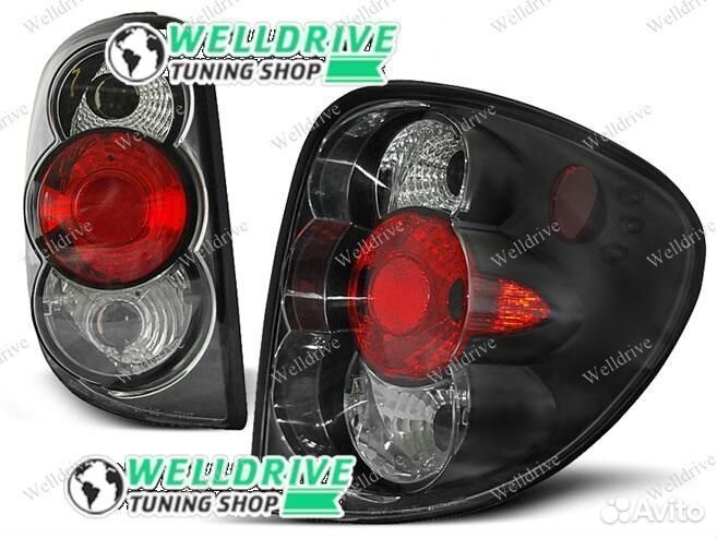 Фонари Chrysler Voyager 4 01-04 черные