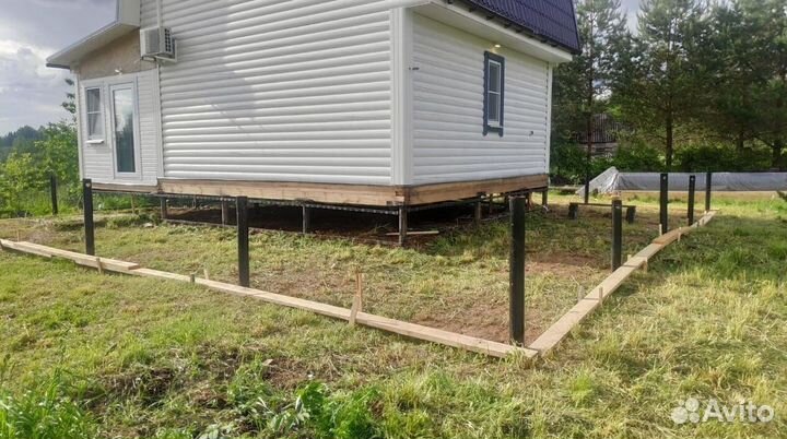 Свайно винтовой фундамент под ключ