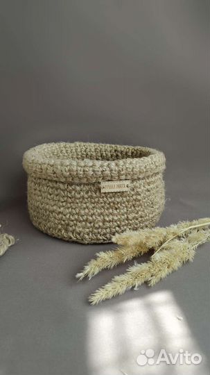 Джутовая корзина