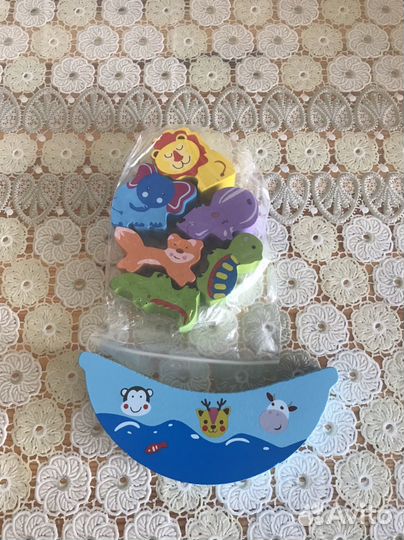 Детская деревянная игрушка-конструктор на ловкость