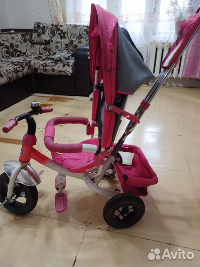 Велосипед коляска с ручкой бу