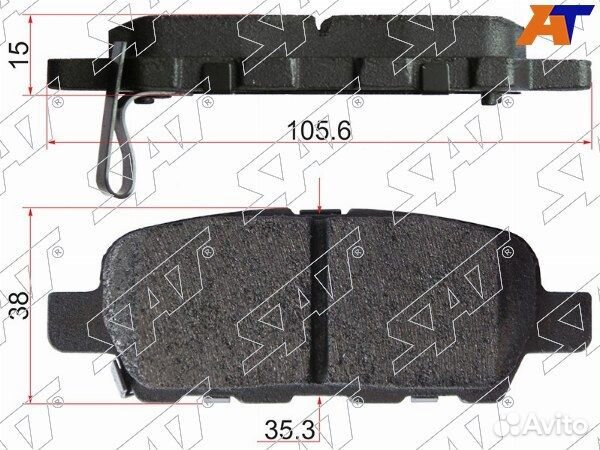 Колодки тормозные задние infiniti FX45