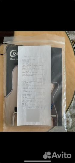 Акустическая гитара crafter бу