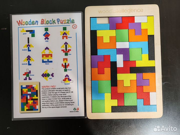 Головоломка. Тетрис. Деревянный