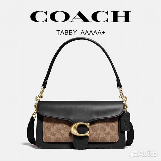 Сумка женская coach tabby черная