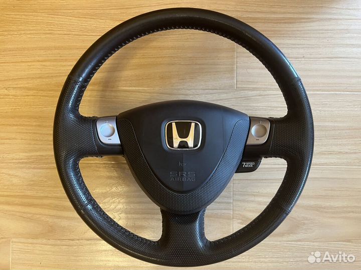 Руль кожаный Honda Fit GD3-4 01-03 (Дорестайлинг)