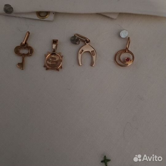 Кулоны подвески золото СССР