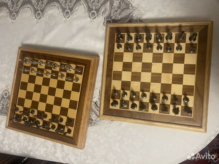 Шахматы ручной работы металлические