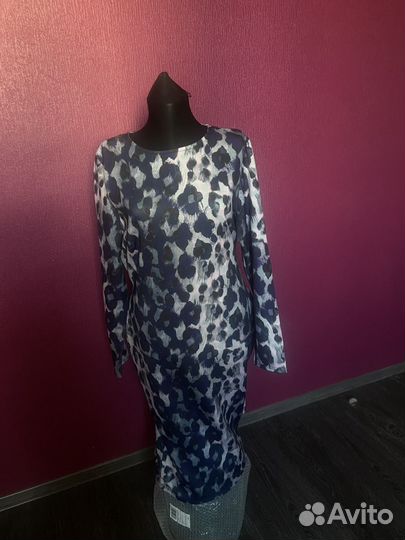 Платье леопардовое 48-50