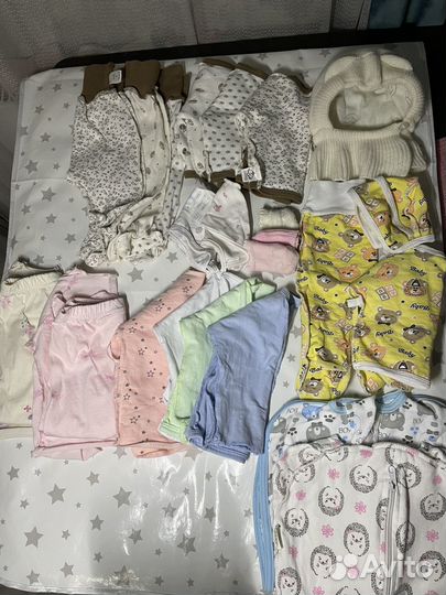 Детские вещи пакетом 50 56 62
